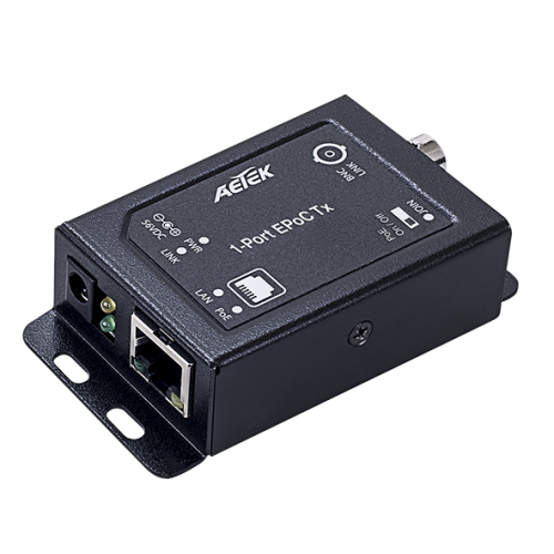 XE10-110-TX innendørs 1-port Ethernet over Coax TX adapter.