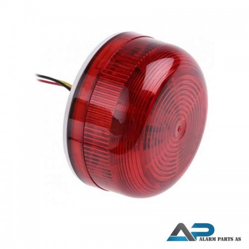 QBS-0062 Lavprofil LED Rød linse 11-35VDC